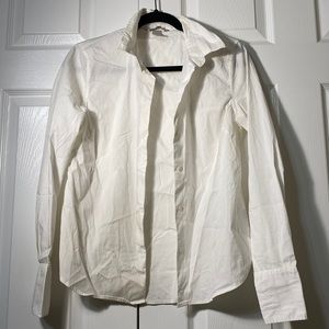 Women’s White Button Up Dress Shirt